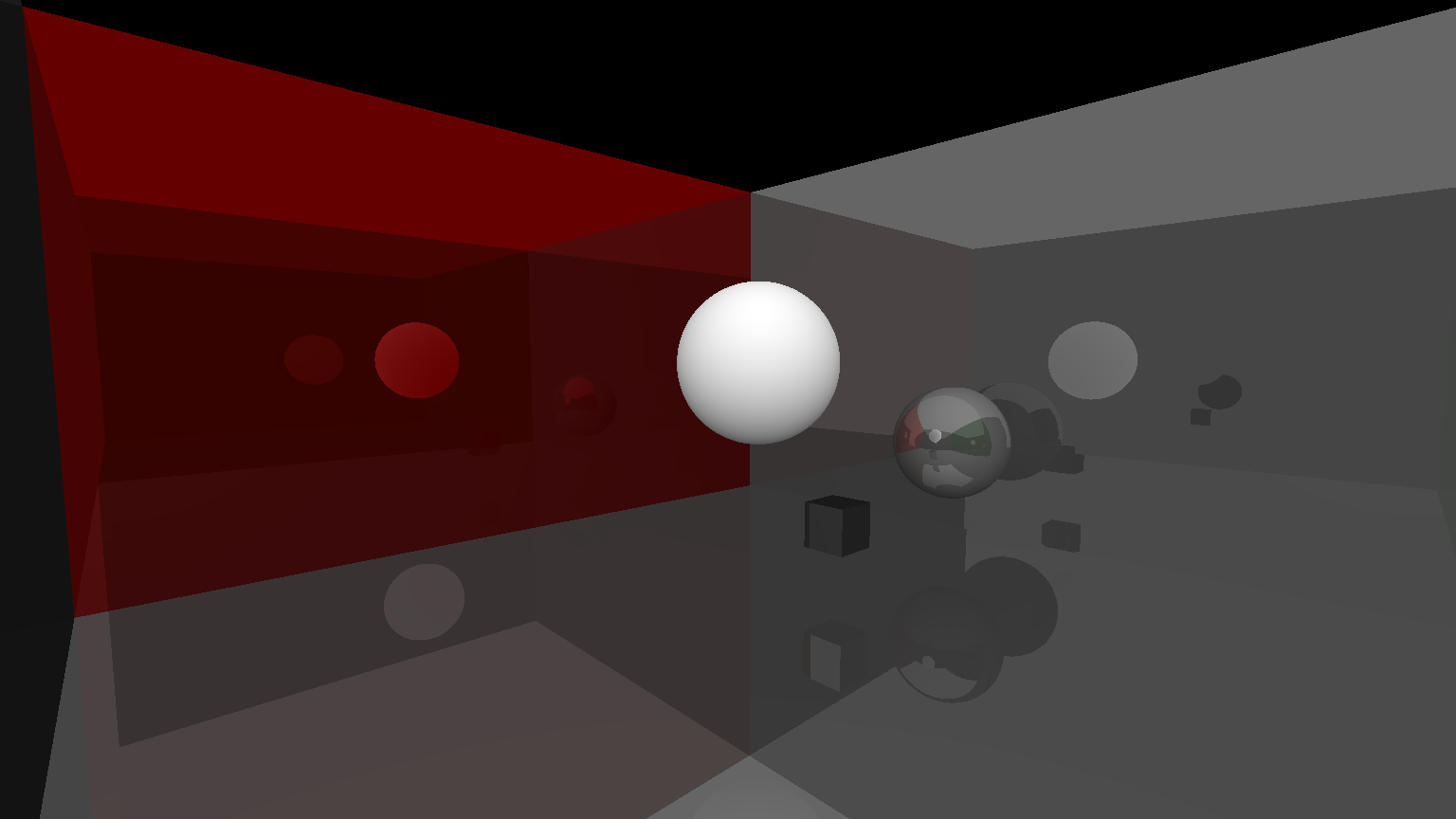 Raytraced scene